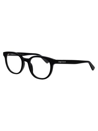 Alexander McQueen AM0567O Black Acetate Eyeglasses - Black