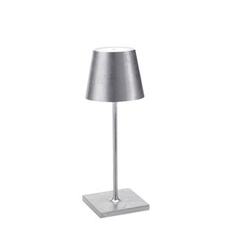Zafferano L&aacute;mpara de mesa zafferano led regulable plateada mini 12h