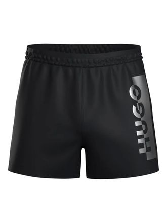 HUGO BOSS Zwembroek met trekkoord en logodetail - Zwart