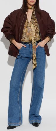 Etro Bomber Jacket, Womens, Burgundy