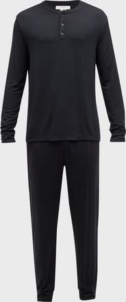Eberjey Men & apos;s Henry Long-Sleeve Pajama Set