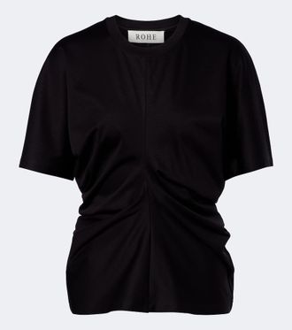 R&oacute;he R&oacute;he T-shirt in misto cotone e seta