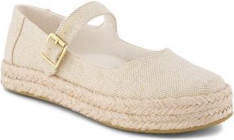 Toms Carolina Espadrille Platform Mary Jane in Gold at Nordstrom, Size 5.5