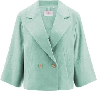 Riani Cropped Blazer - Dames - Blazers - Blauw - XL - Jassen