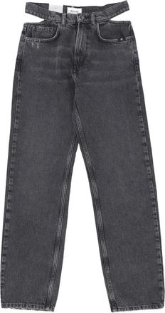 Amish Hoge Taille Denim Jeans - Dames - Regular Fit Jeans - Grijs - W27 - Denim - Jeans