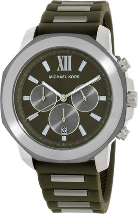 Michael Kors Prescott Chronograph Quartz Green Dial Mens Watch MK9263