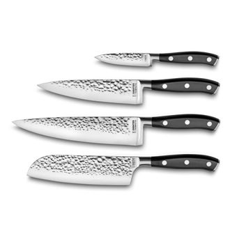Sabatier Trompette Bloque de 4 cuchillo de cocina Negro