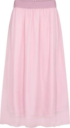 Saint Tropez Coral SZ Skirt - Dames - Midirokken - Roze - L - Polyester - Rokken