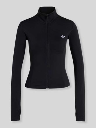 adidas Originals Slim Fit Trainingsjacke mit Logo-Print in Black, Gr&ouml;&szlig;e XS