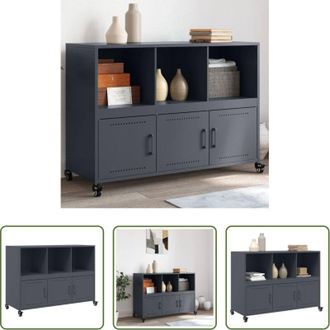 vidaXL vidaXL Credenza moderna - Credenza Antracite 100,5x39x72 cm in Acciaio