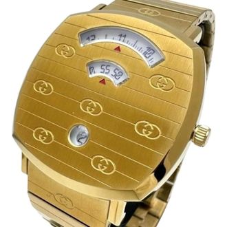 Gucci Pre-owned Watches, male, Yellow, Size: ONE SIZE Pre-owned Grip GP
