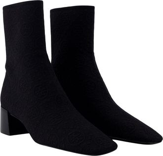 Tory Burch Womens Stretch Nylon Ankle Boot Black