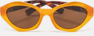 Versace Orange/black Mod.4334 Medusa Oval Sunglasses