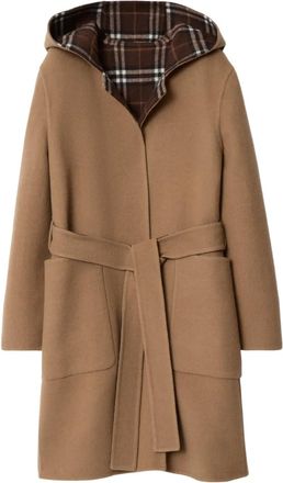 Burberry Jas met ceintuur - Bruin