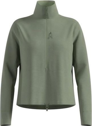 Odlo Mid Layer 1/2 Zip Grid Fleece Fleecejacke für Damen | oliv