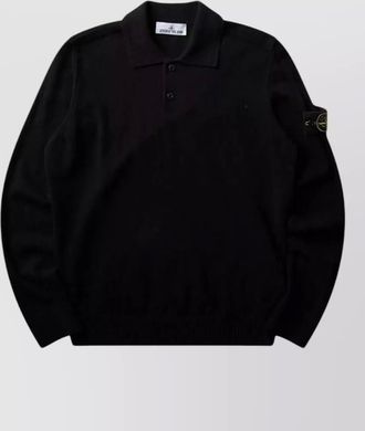 Stone Island wool polo sweater