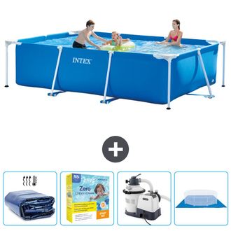 Intex Piscina Con Estructura Rectangular - 300x200x75 Cm - 7-piezas Scb66