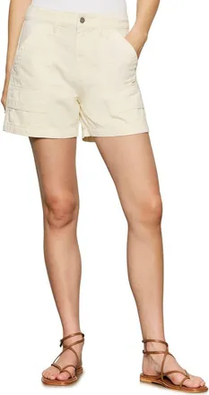 Sanctuary Boyfriend Utility Shorts in Collagen White at Nordstrom, Size 24