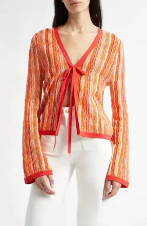 Ramy Brook Daniela V-Neck Cardigan In Crist