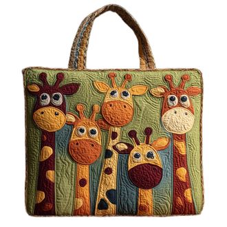 Generic Vintage Quilted Tote Bag for Women, Aesthetic Cotton Shoulder Bag with Literary Book & Floral Embroidery Lightweight Hobo Purse for World Book Day & M