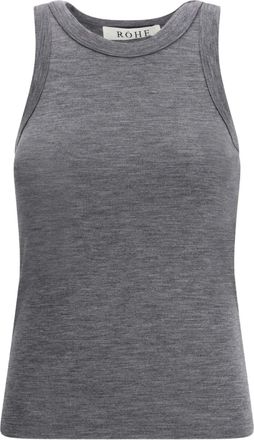 Róhe Top smanicato - Grigio