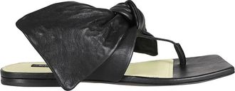 Givenchy Boudoir Bow Sandals - female - Givenchy - Flip Flops - Black - 4 1/2 UK - Shoes
