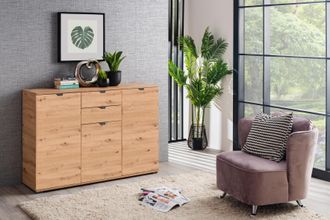 Inosign Sideboard »Duero« Kommode mit 2 Schubkästen, Breite 135 cm