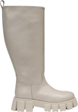 Marc O'Polo Hoge Laarzen van Beige Leer - Dames - Hoge Laarzen - Beige - 41 EU - Leer - Schoenen