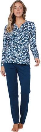 Pastunette pyjama donkerblauw/wit