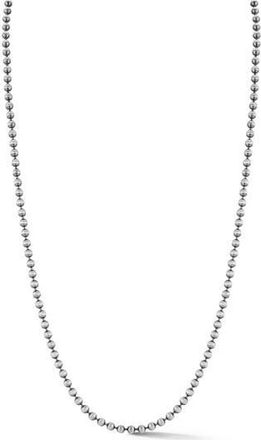 Yield of Men Oxidized 3mm Ball Chain Necklace in Silver at Nordstrom Rack, Size 26