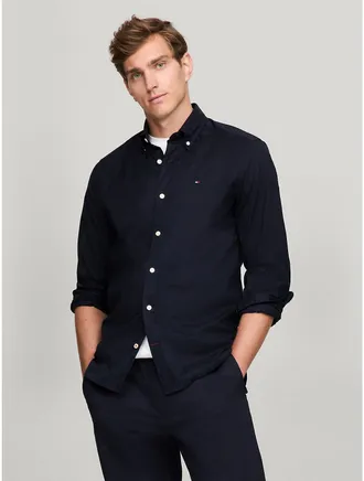 Tommy Hilfiger Mens Stretch Regular Fit Poplin Shirt