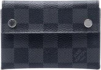 Louis Vuitton Pre-owned Damier Graphite Canvas Portemonnee - Heren - Vintage Accessoires - Zwart - ONE Size - Leer - Vintage