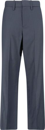 Berner K&uuml;hl Grey High-Waisted Straight Leg Virgin Trousers