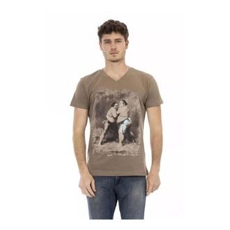 Trussardi Hombre, Camisetas, Marrón, Talla: M