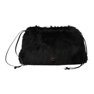 Pinko Pinko, Dames, Tassen, Zwart, Maat: ONE Size Katoen