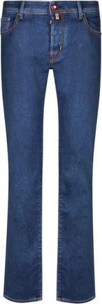 Jacob Cohen Slim Nick Jeans - Heren - Slim Fit Jeans - Blauw - W38 - Katoen - Jeans