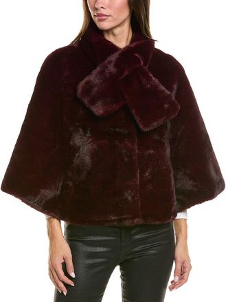 La Fiorentina Plush Cape With Scarf