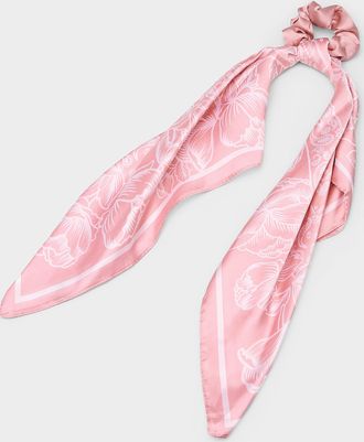 Simons Womens Patterned scarf scrunchie