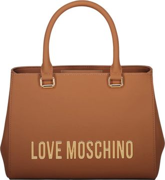 Love Moschino Synthetische leren handtas - Dames - Handtassen - Bruin - ONE Size - Tassen