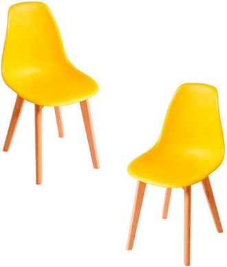 Regalos Miguel Regalos Miguel - Packs Sillas Comedor - Pack 2 Sillas Kelen - Amarillo