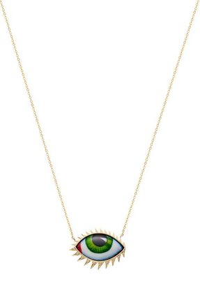 Lito Apollo 13 Grand Vert Necklace in Green at Nordstrom