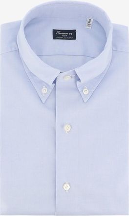 Finamore Lang&auml;rmeliges Hemd mit gekn&ouml;pftem Kragen Leonardo