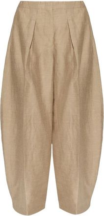 Jacquemus Ovalo Fluid Pants - Dames - Broeken - Beige - S - Katoen - Broeken