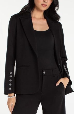 Liverpool L.A. Button Sleeve Blazer in Black at Nordstrom, Size X-Small