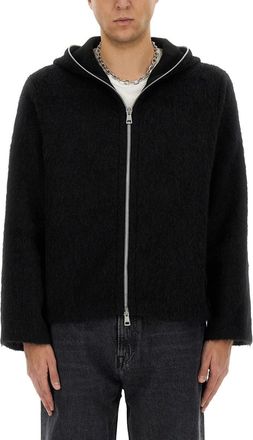 Our Legacy Textured Zip-Up Wool-Blend Hoodie
