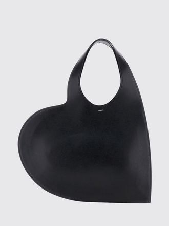 Coperni Borsa a spalla Heart in pelle liscia a forma di cuore con doppio manico