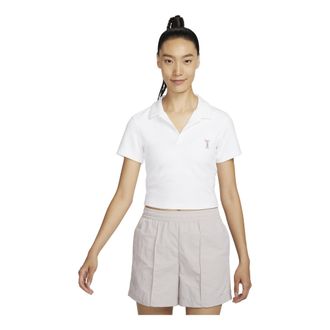 Nike (WMNS) Nike Sportswear Polo Shirt Asia Sizing White HJ6852-100