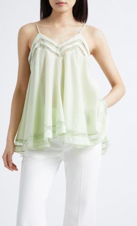 3.1 Phillip Lim Voile Flounce Top in Sage at Nordstrom, Size X-Small