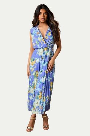 Oasis Petite Occasion Wrap Maxi Dress in Blue at Nordstrom, Size 6P