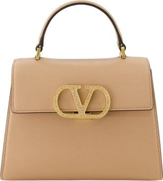 Valentino Garavani VSling Small - Dames - Handtassen - Beige - ONE Size - Leer - Tassen